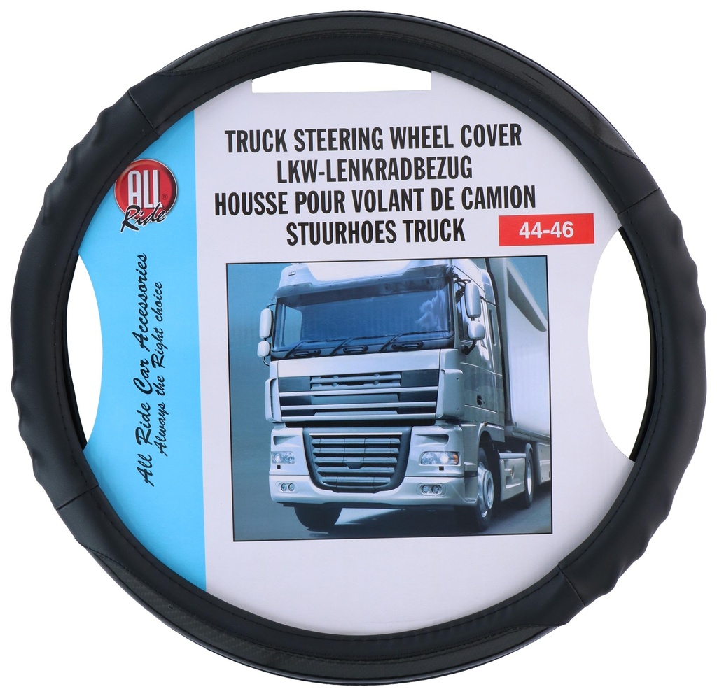 ALL RIDE Steering Wheel Cover Black/Dark Grey 44-46cm