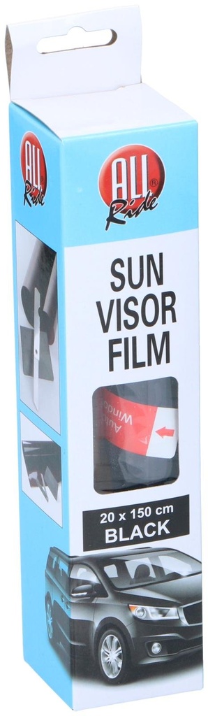 ALL RIDE Sun Visor Film 20x150cm Black