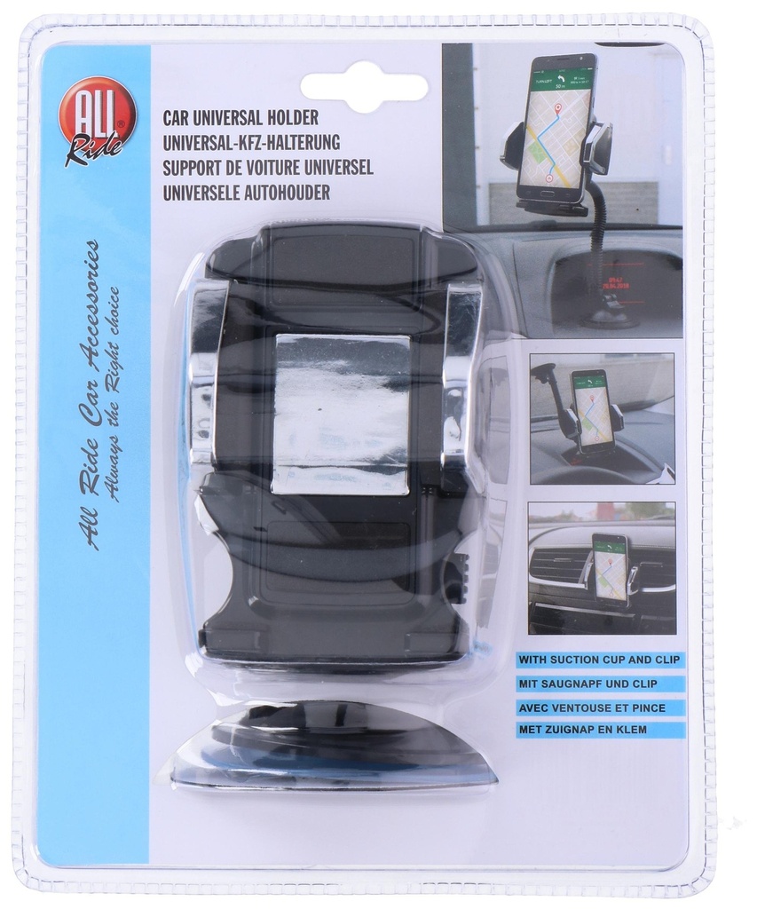 ALL RIDE Universal Car Phone Holder Suction Cup Clip