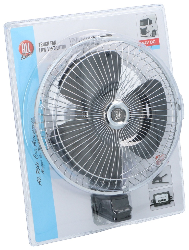 ALL RIDE Fan 24V 10 inch with Clip