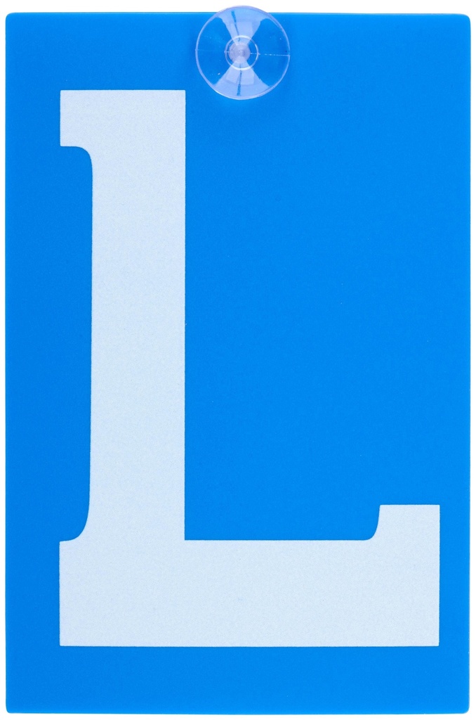 ALL RIDE L-plate with Suction Cup 9.5x1