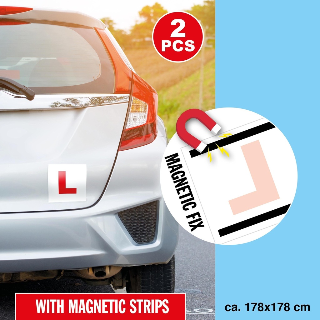 ALL RIDE L-plate Magnetic Strips for Learner Drivers