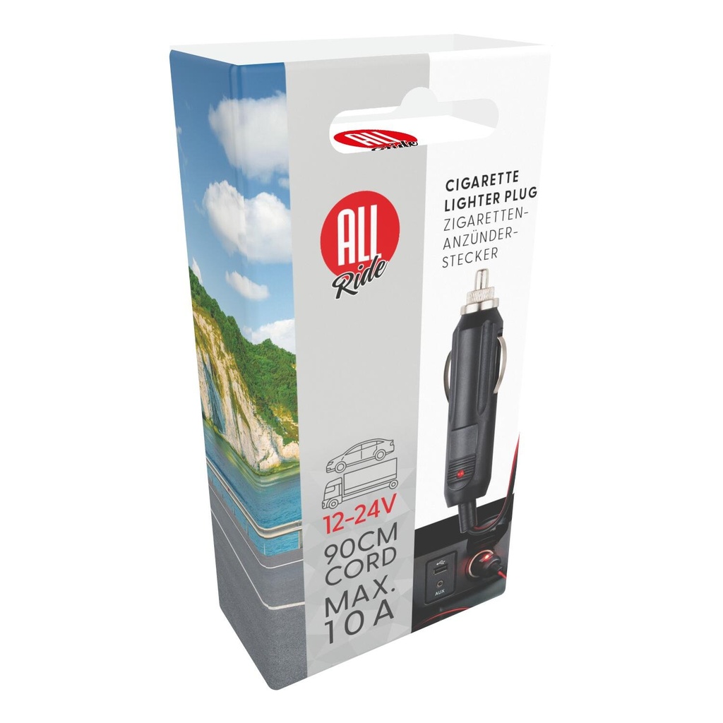 ALL RIDE Cigarette Lighter Plug 90cm