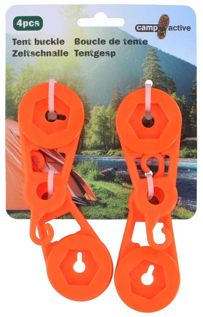CAMP ACTIVE Orange Tent Buckle