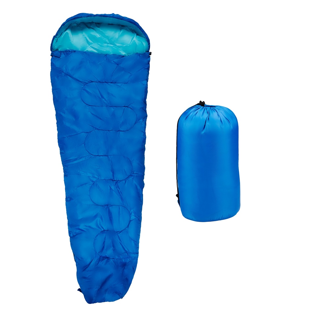 CAMP ACTIVE Mummy Sleeping Bag Blue 210x80cm