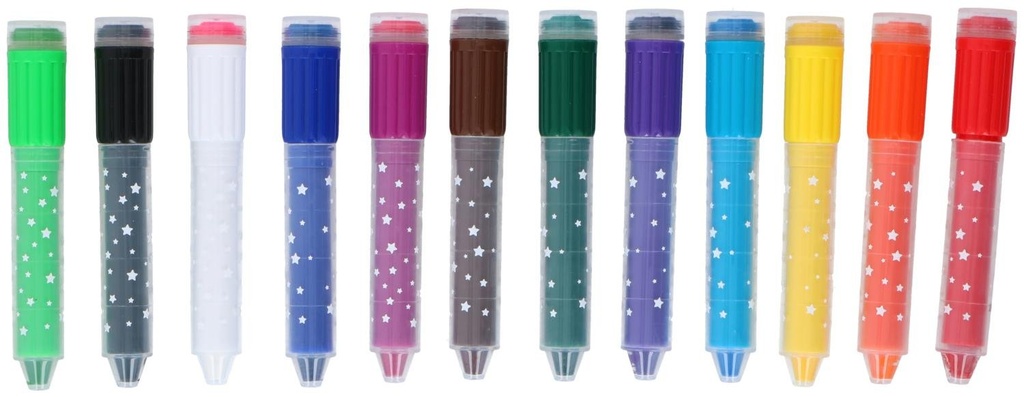 CREATIVE KIDS Silky Crayons with Stamp for Kids