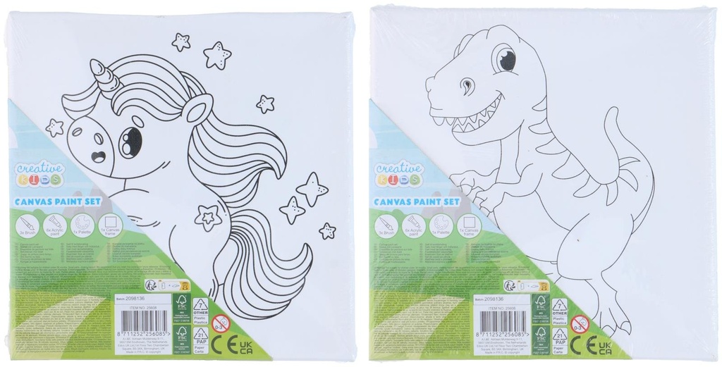 CREATIVE KIDS Kids Canvas Painting 20x20cm