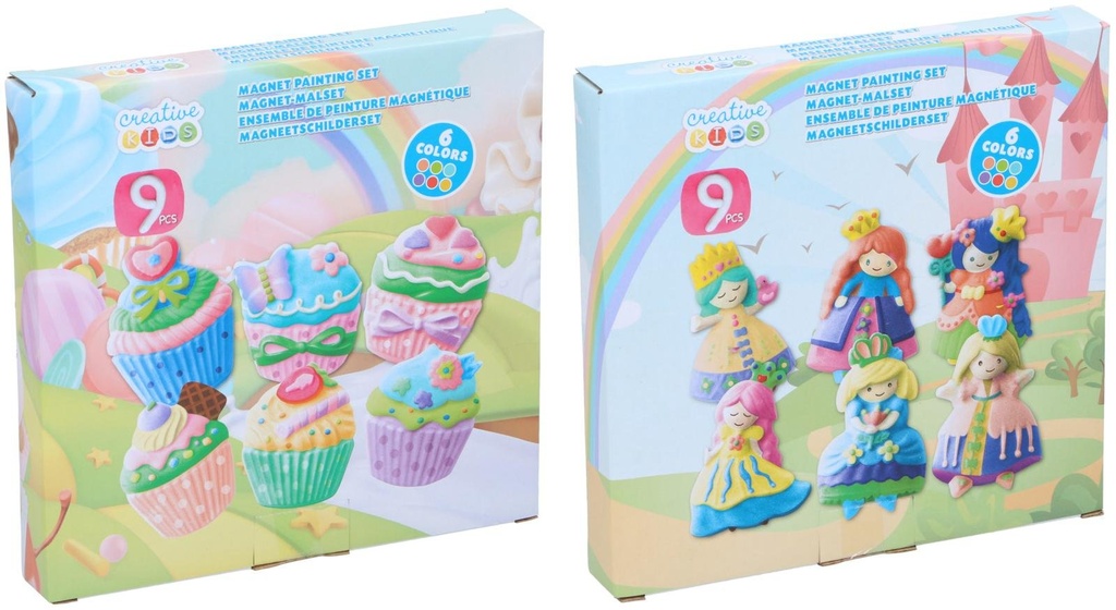 CREATIVE KIDS Paint Magnet Set Princess/Cupcake