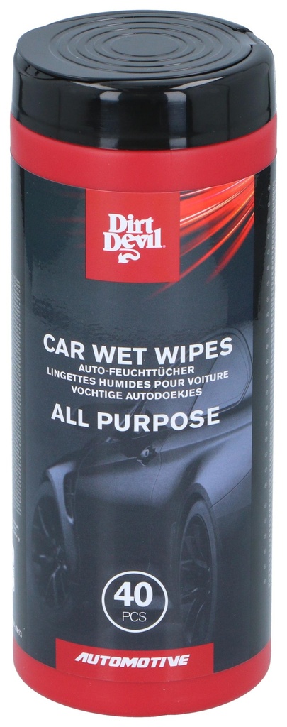 DIRT DEVIL All-Purpose Car Wet Wipes – 40 pcs