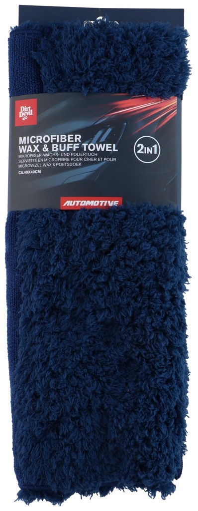 DIRT DEVIL Microfiber Wax & Buff Towel 40x40cm 700gsm