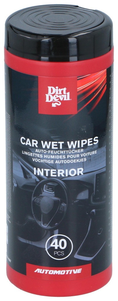 DIRT DEVIL Interior Car Wet Wipes – 40 pcs