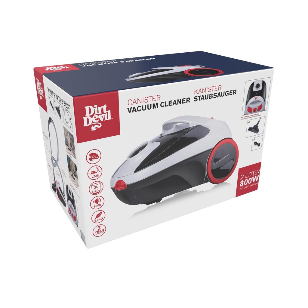 DIRT DEVIL Vacuum Cleaner 2.0L 800W DD2001
