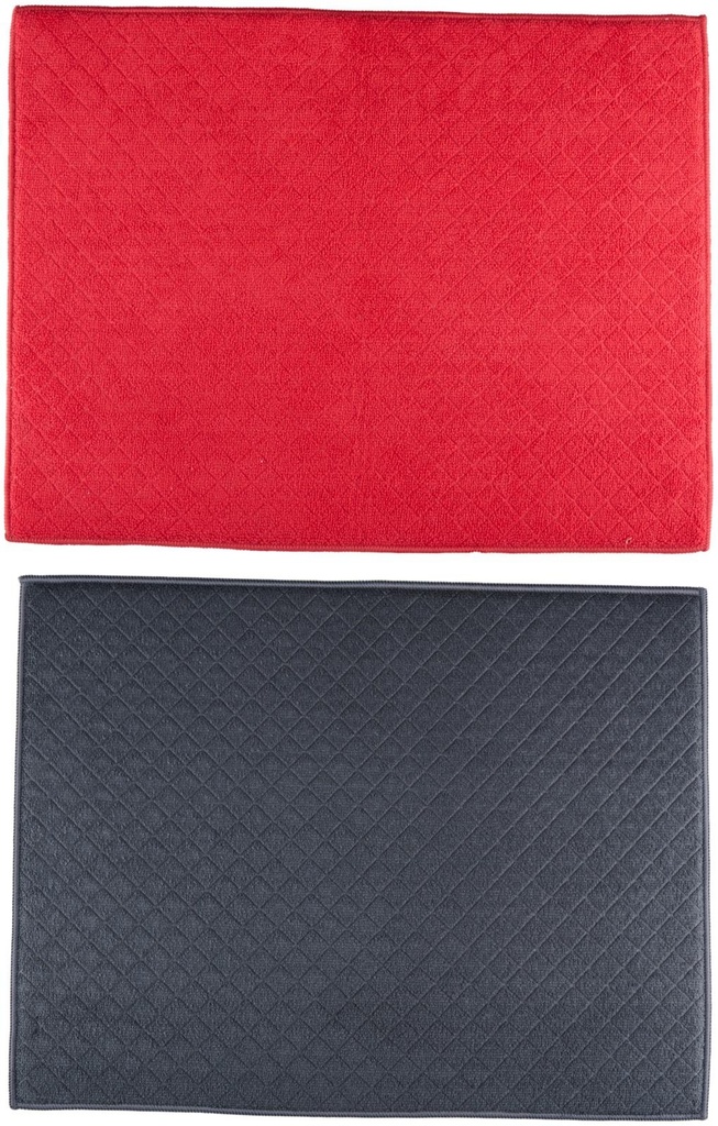 DIRT DEVIL Dish Drying Mat 39x51cm Red/Black
