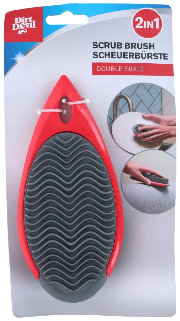 DIRT DEVIL Double Sided Scrub Brush 17x8cm
