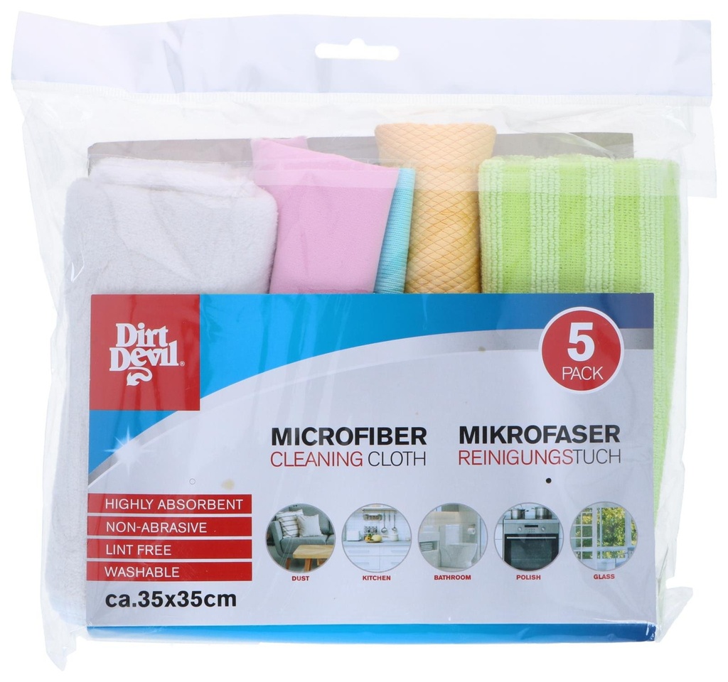 DIRT DEVIL Microfiber Cleaning Cloth 35x35cm