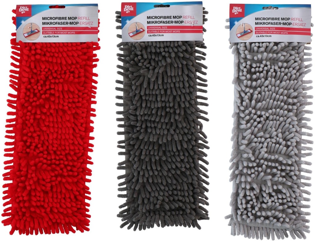 DIRT DEVIL Chenille Floor Mop Refill 43x13cm