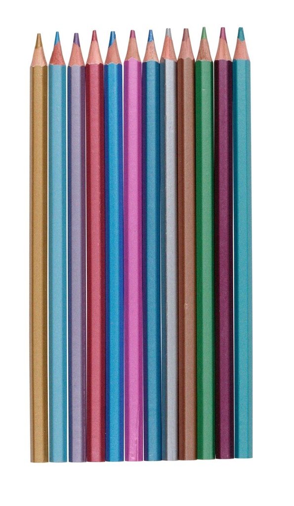 EDDY TOYS Colouring Pencil Metallic 17.5cm
