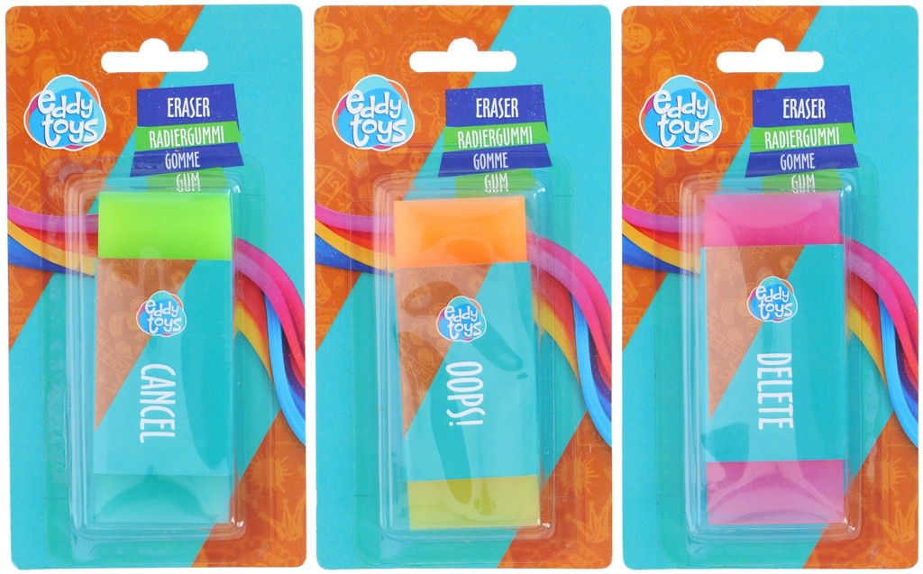 EDDY TOYS Kids Eraser Medium 10x4.3cm