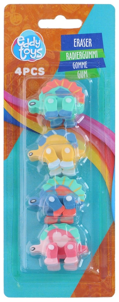 EDDY TOYS 3D Dino Animal Eraser for Kids