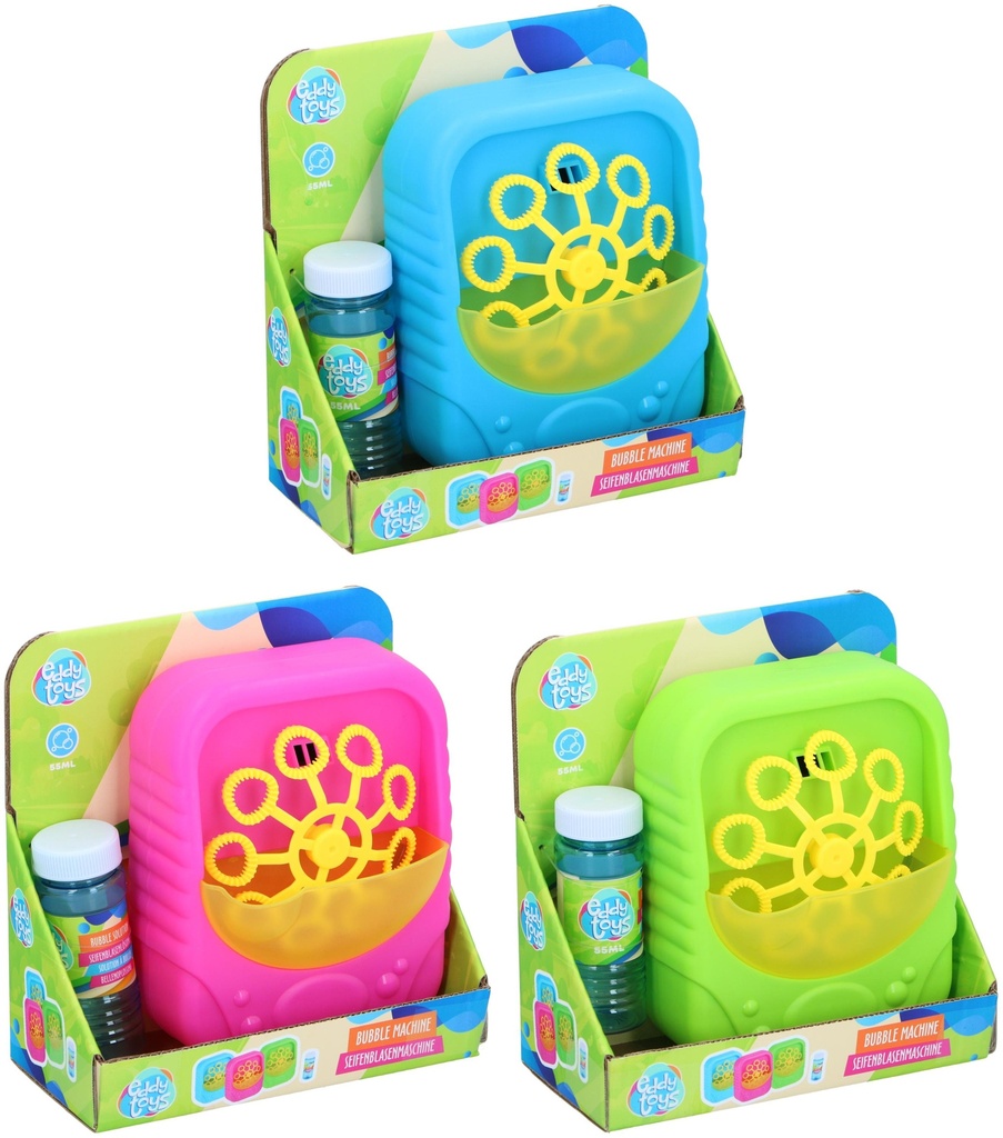 EDDY TOYS Bubble Machine with 56ml Solution