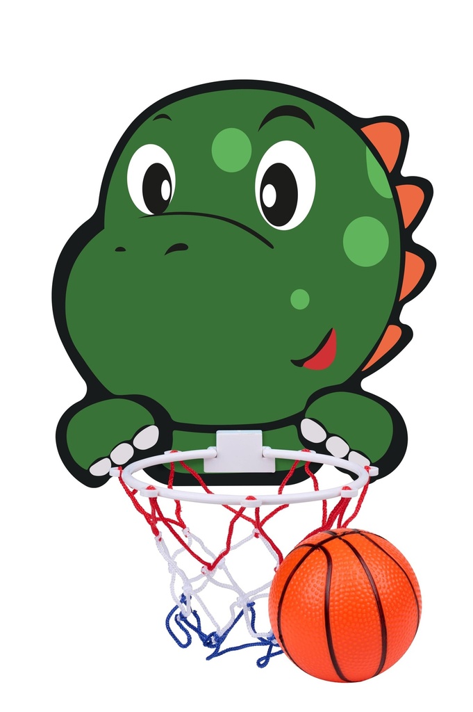 EDDY TOYS Basketball Hoop Dino with Ball 34x30cm