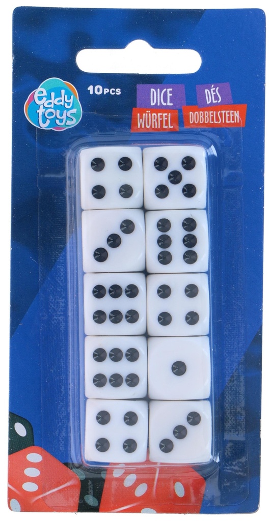 EDDY TOYS Dice 1.6x1.6x1.6cm