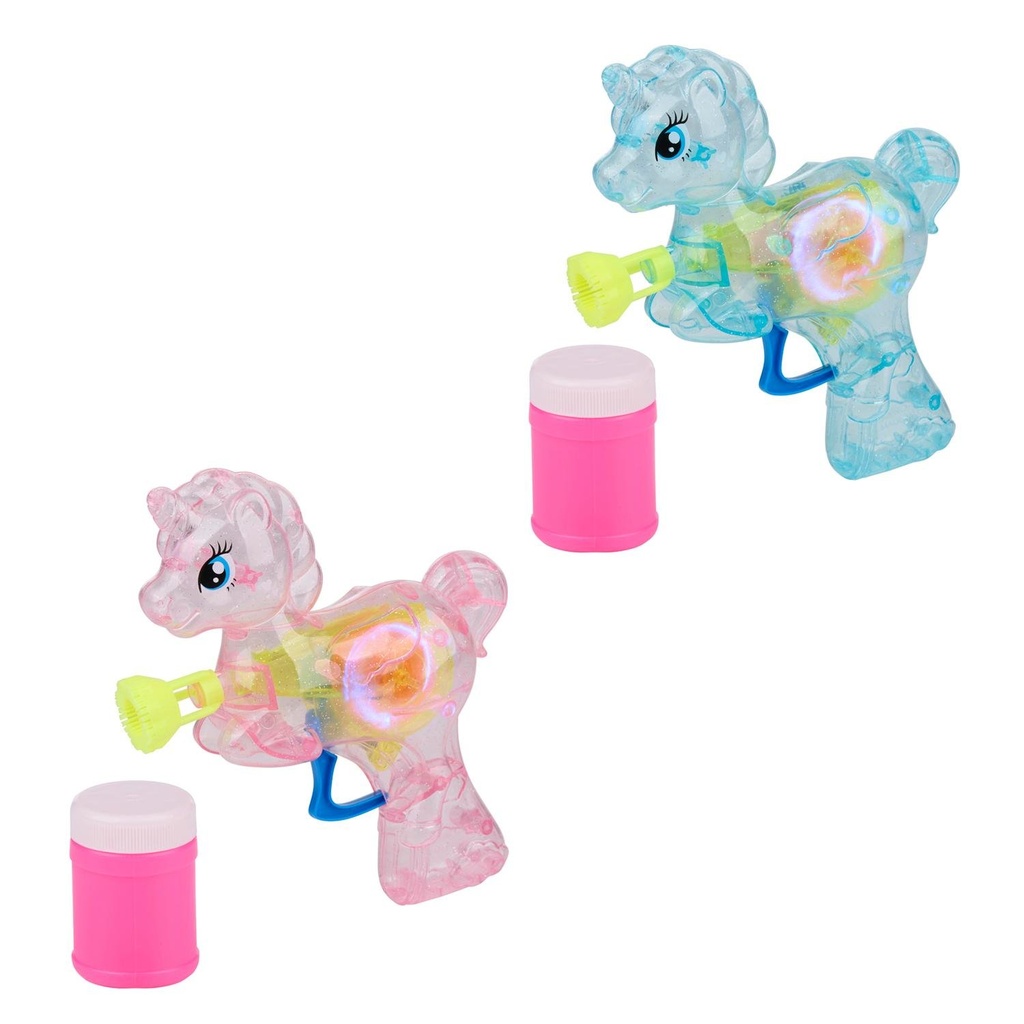 EDDY TOYS Bubble Gun Unicorn 17cm with Light