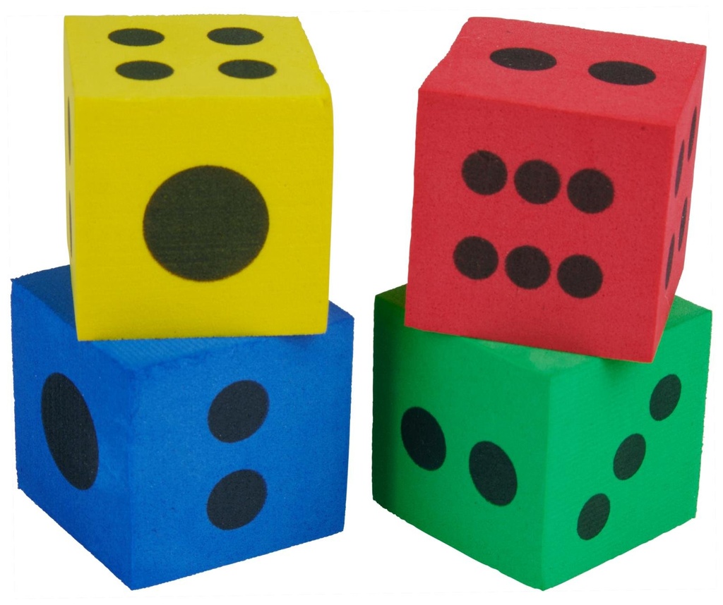 [871125233568] EDDY TOYS Foam Dice 3.8cm
