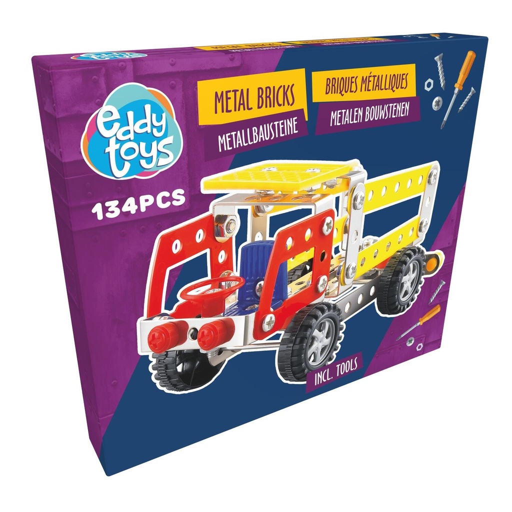[871125239992] EDDY TOYS Metal Bricks Construction Playset