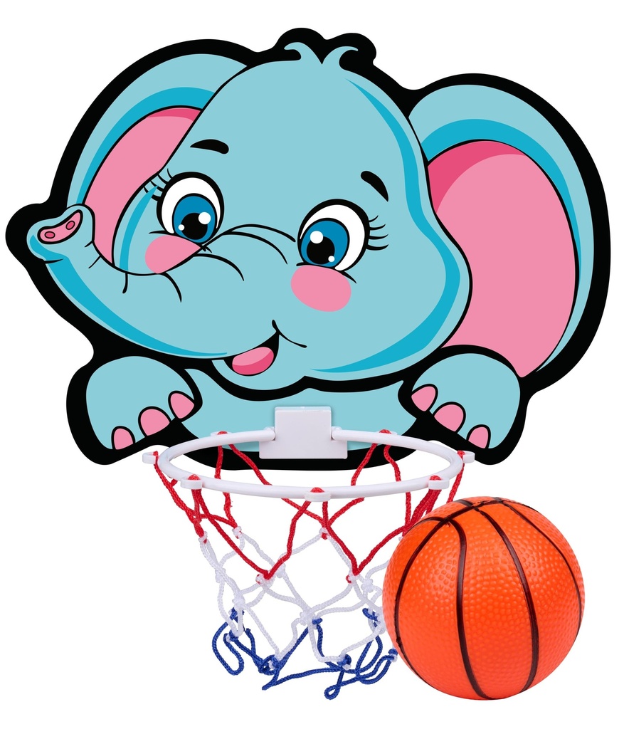 EDDY TOYS Elephant Basketball Set with Hoop and Ball