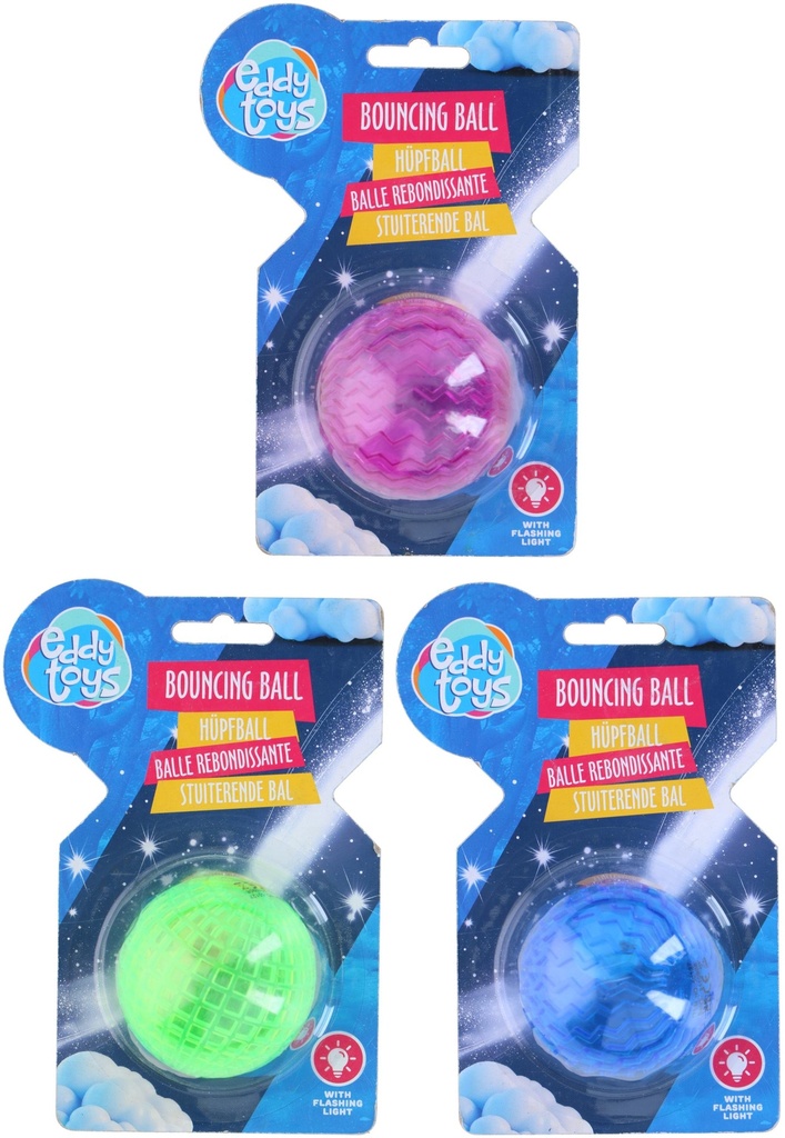 [871125235603] EDDY TOYS Bouncing Ball 6.5cm With Light