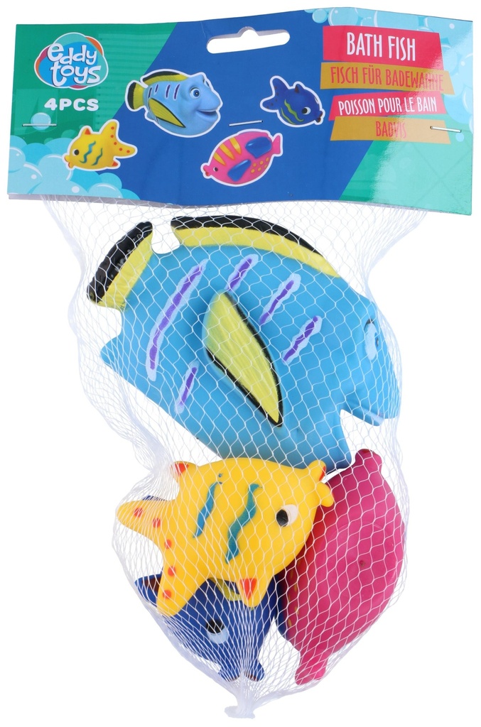 EDDY TOYS Colorful bath fish toy set 4pcs