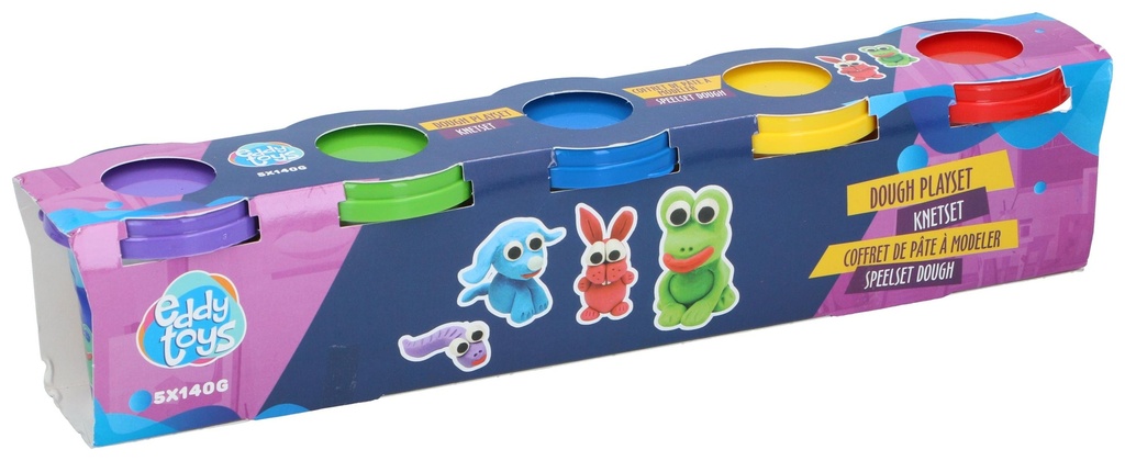 EDDY TOYS Dough Set 5x140g