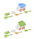 EDDY TOYS Beach Play Truck With Sand Molds