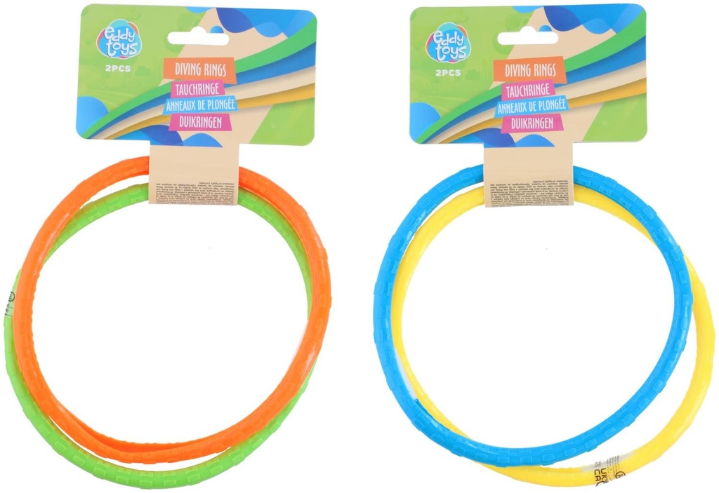 EDDY TOYS Dive Rings Ø16cm for Pool Games