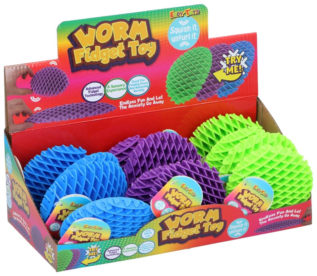 EDDY TOYS Fidget Worm 24x4cm