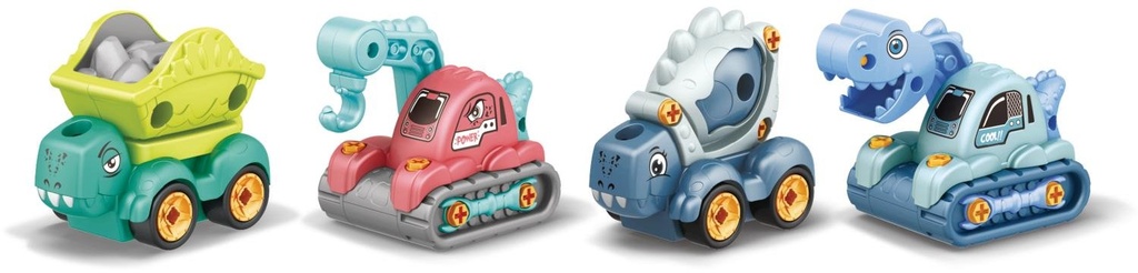 EDDY TOYS Dinosaur Car 12x11.5x6.5cm