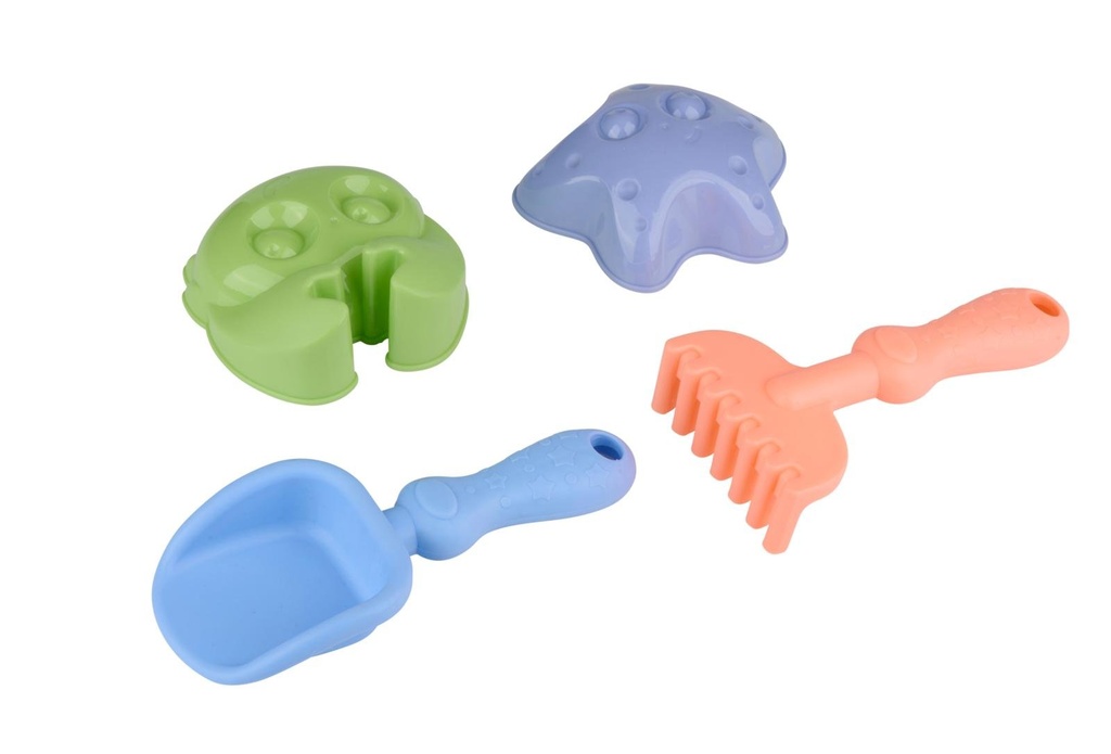 EDDY TOYS Beach Toy Set Scoop and Molds