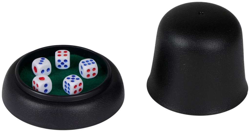 EDDY TOYS Dice Game with Cup and 5 Dice