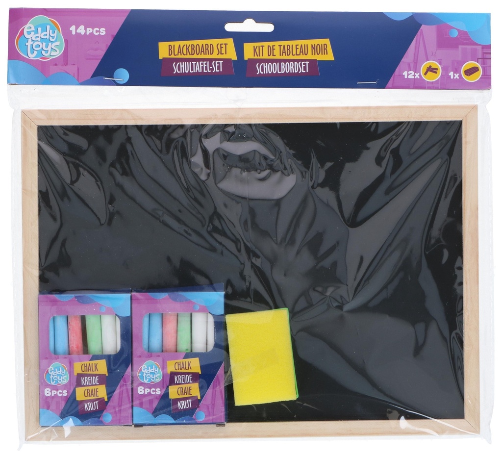 EDDY TOYS Blackboard 29x21cm with Chalk and Eraser