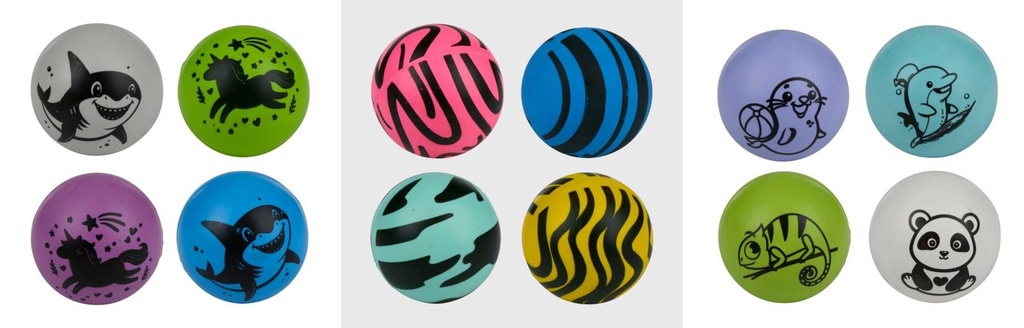 EDDY TOYS Bouncing Ball D4cm Animal Print