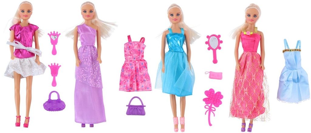 EDDY TOYS Fashion Doll 29cm Blonde Hair With Accessories