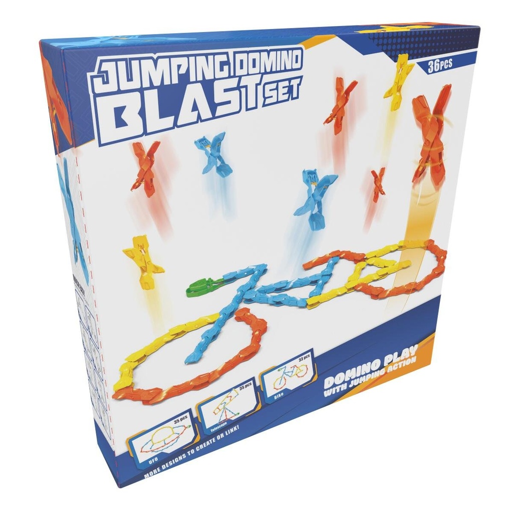 EDDY TOYS Jumping Domino Blaster Toy