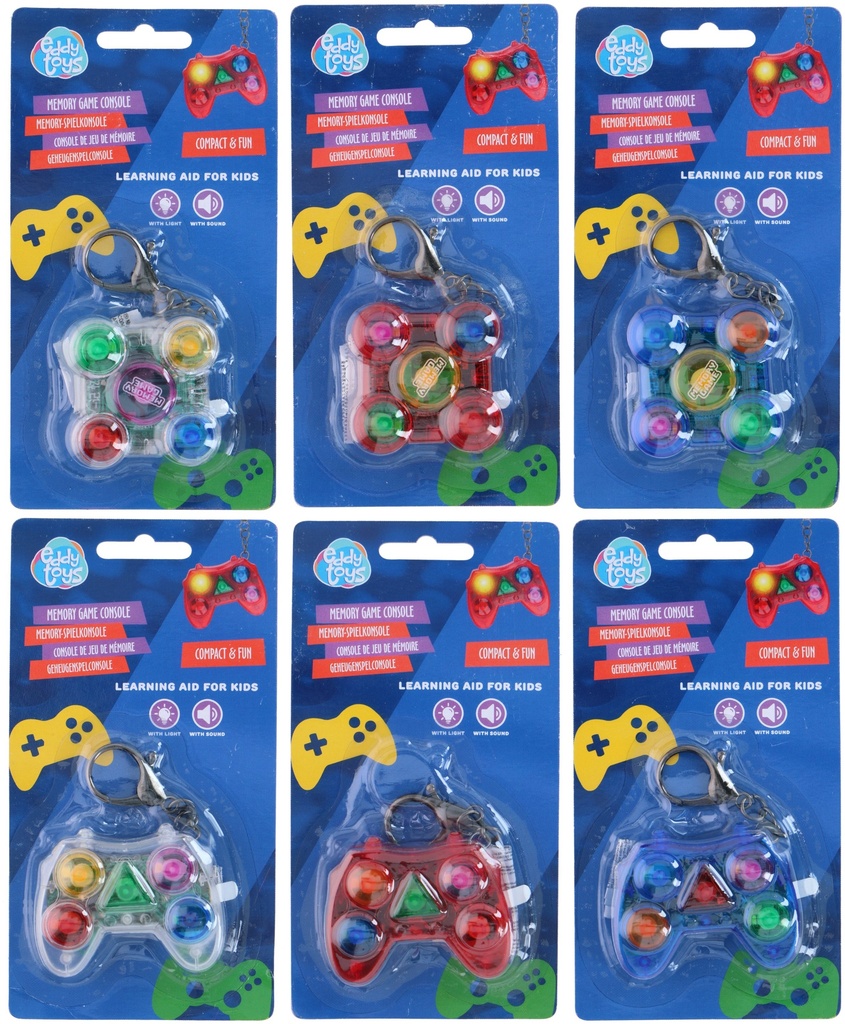 EDDY TOYS Memory Game Console Keychain