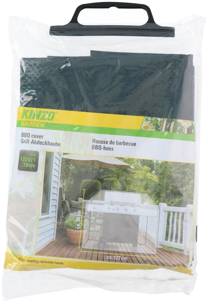KINZO BBQ Cover 122x71x76cm Weather Resistant