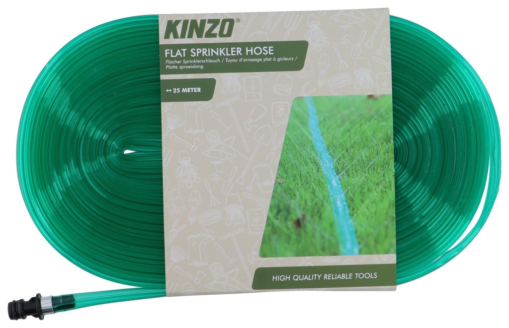 KINZO Flat Sprinkler Hose 25 Meter