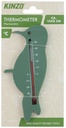 KINZO Decorative bird wall thermometer approx. 15x8cm