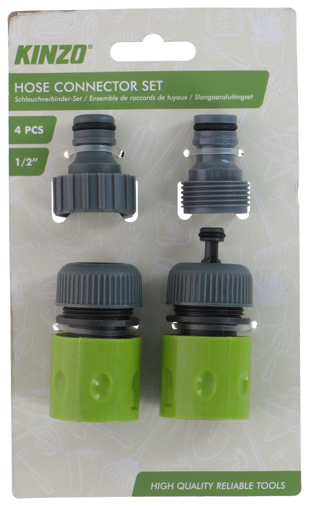 KINZO Hose Connector 1/2 Inch Garden