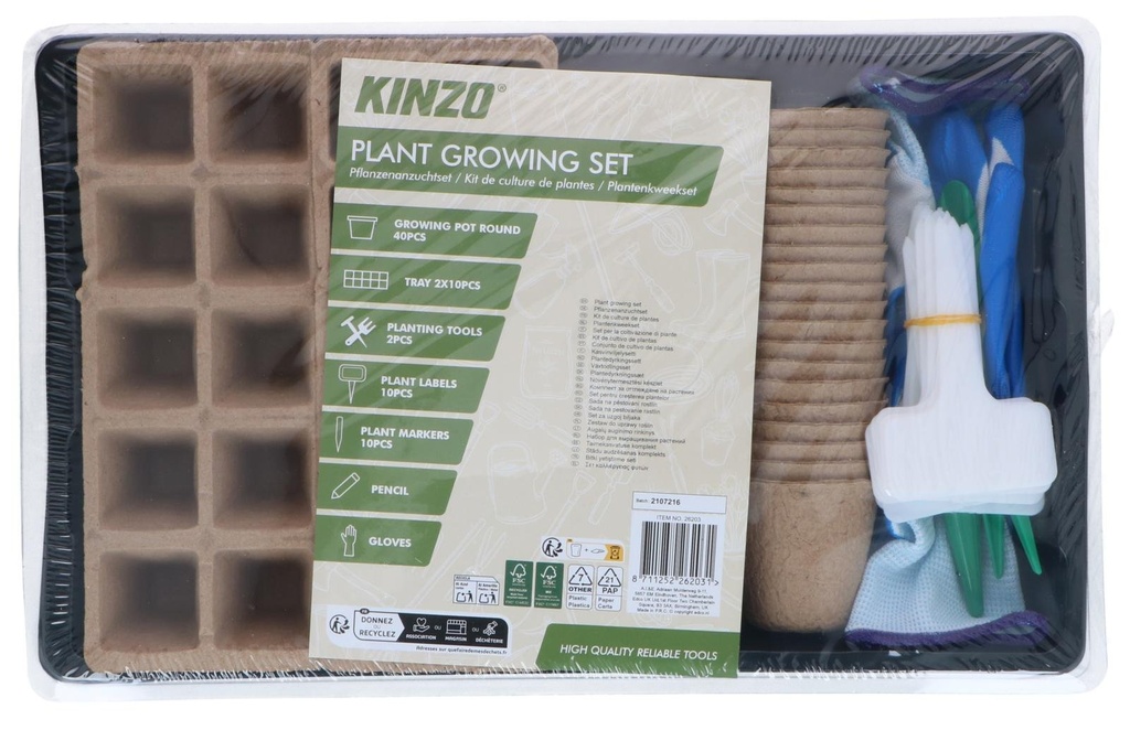 KINZO Plant Growing Kit 45x35x25cm