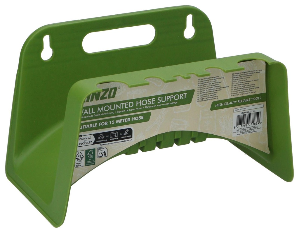 KINZO Wall Mounted Garden Hose Holder 23x14.5cm